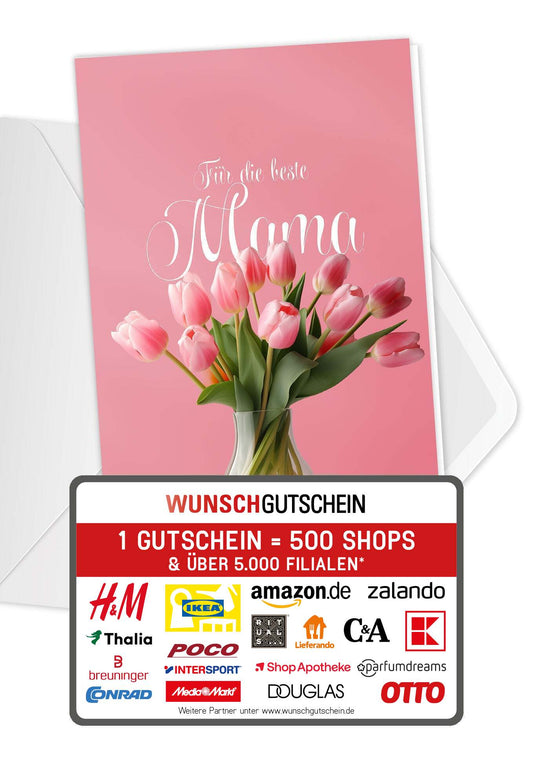 Für die beste Mama - Tulpenvase