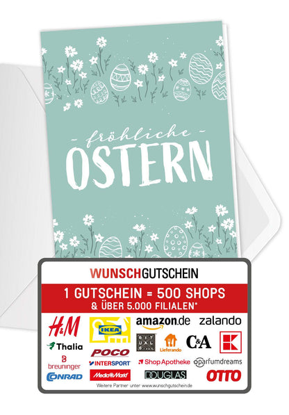 Fröhliche Ostern - Doodle Eier