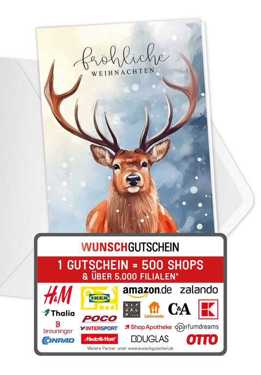 Fröhliche Weihnachten - Hirsch