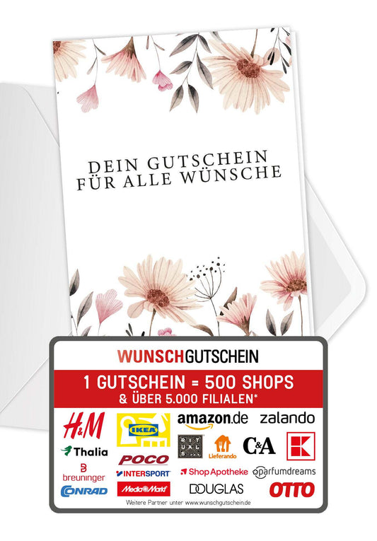 Für alle Wünsche - Blumen weiß