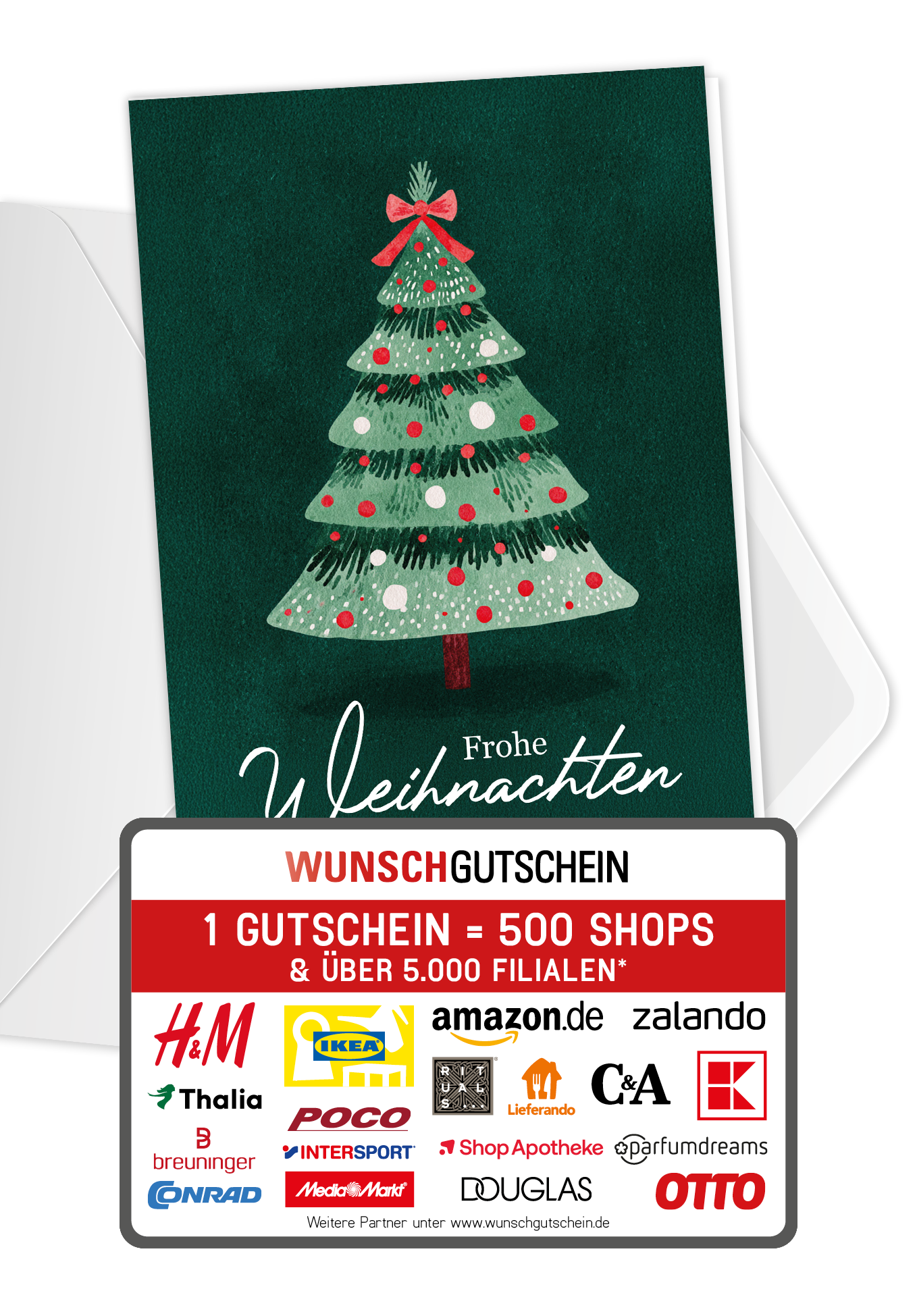 Frohe Weihnachten - Tannenbaum Grün PDF
