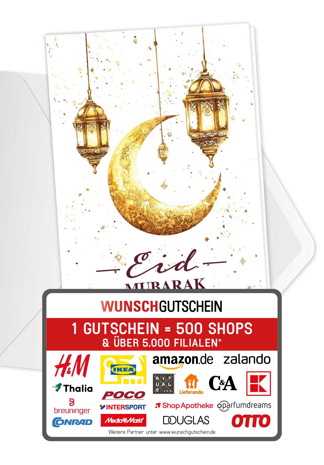 Eid Mubarak - Weiß Gold PDF