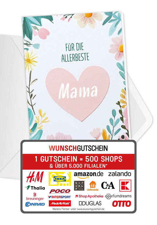 Für die allerbeste Mama - Herz