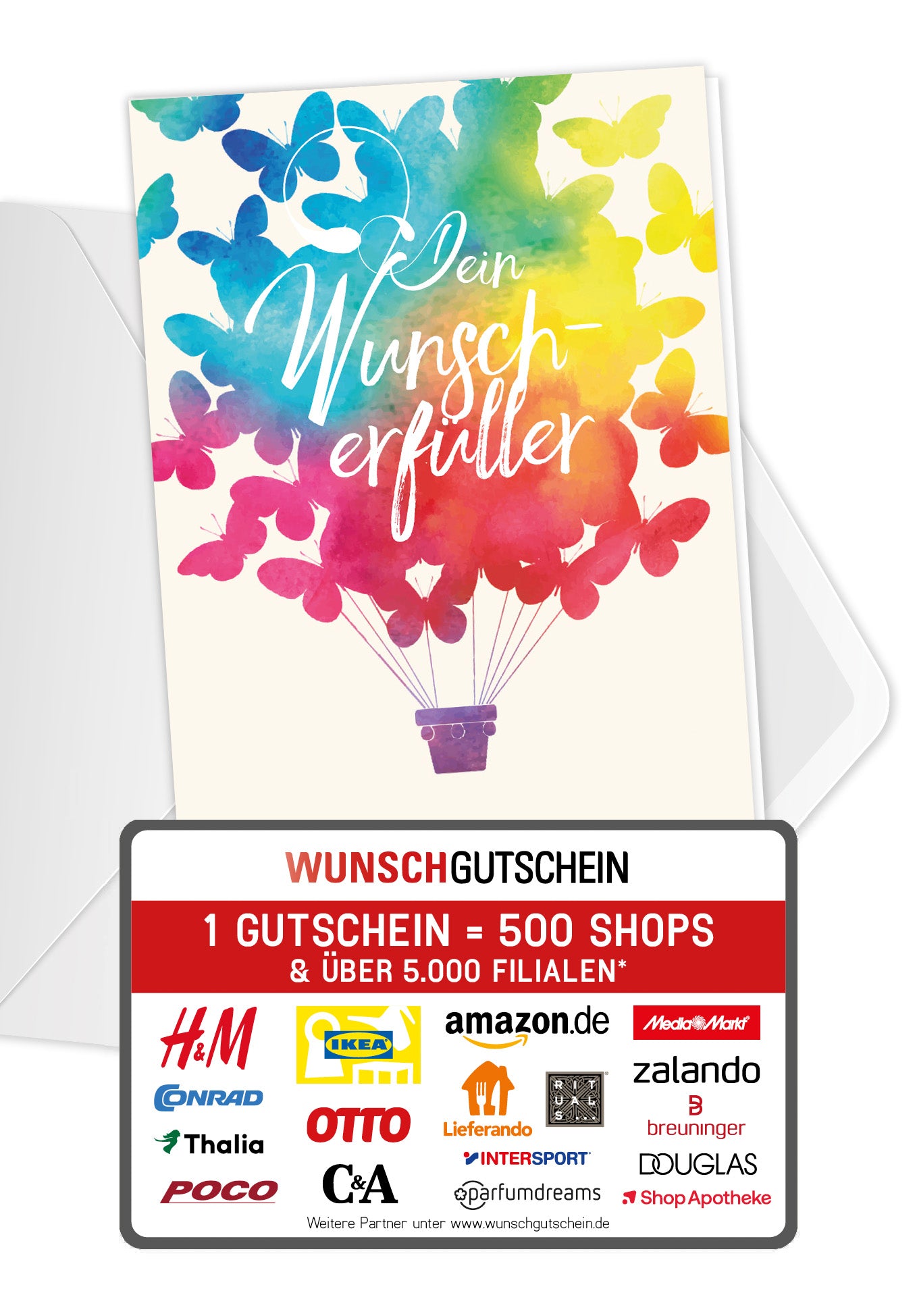 Wunschgutschein Wunscherfüller - Butterfly – Geschenkgutschein Ansicht 1
