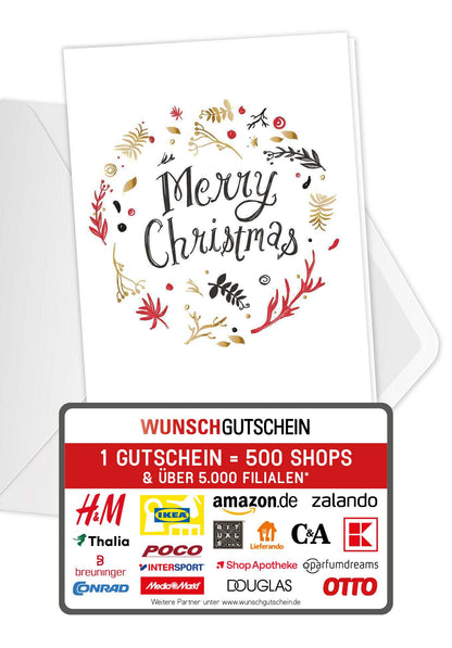 Merry Christmas - Kreis Weiß PDF