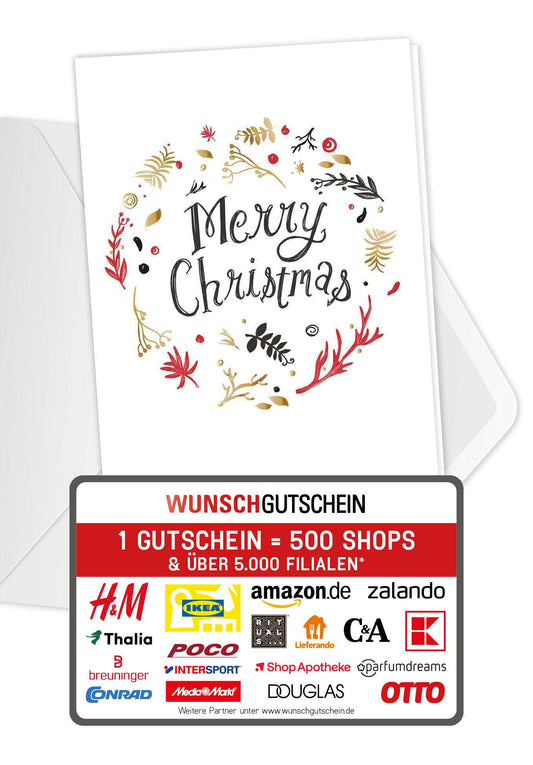 Merry Christmas - Kreis Weiß PDF