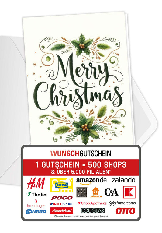 Merry Christmas - Zweige (Gutscheinwert)
