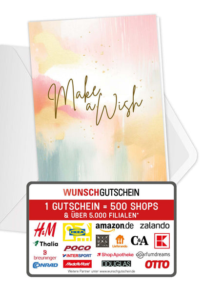 Make a wish - Aquarell Bunt