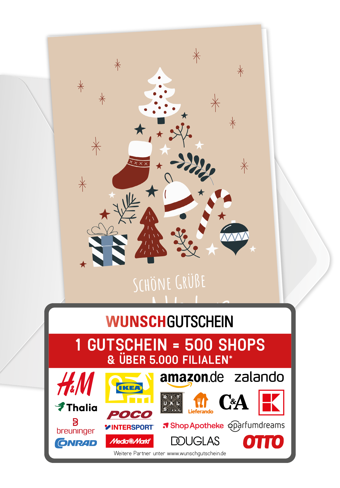 Grüße vom Nikolaus - Doodle Beige PDF