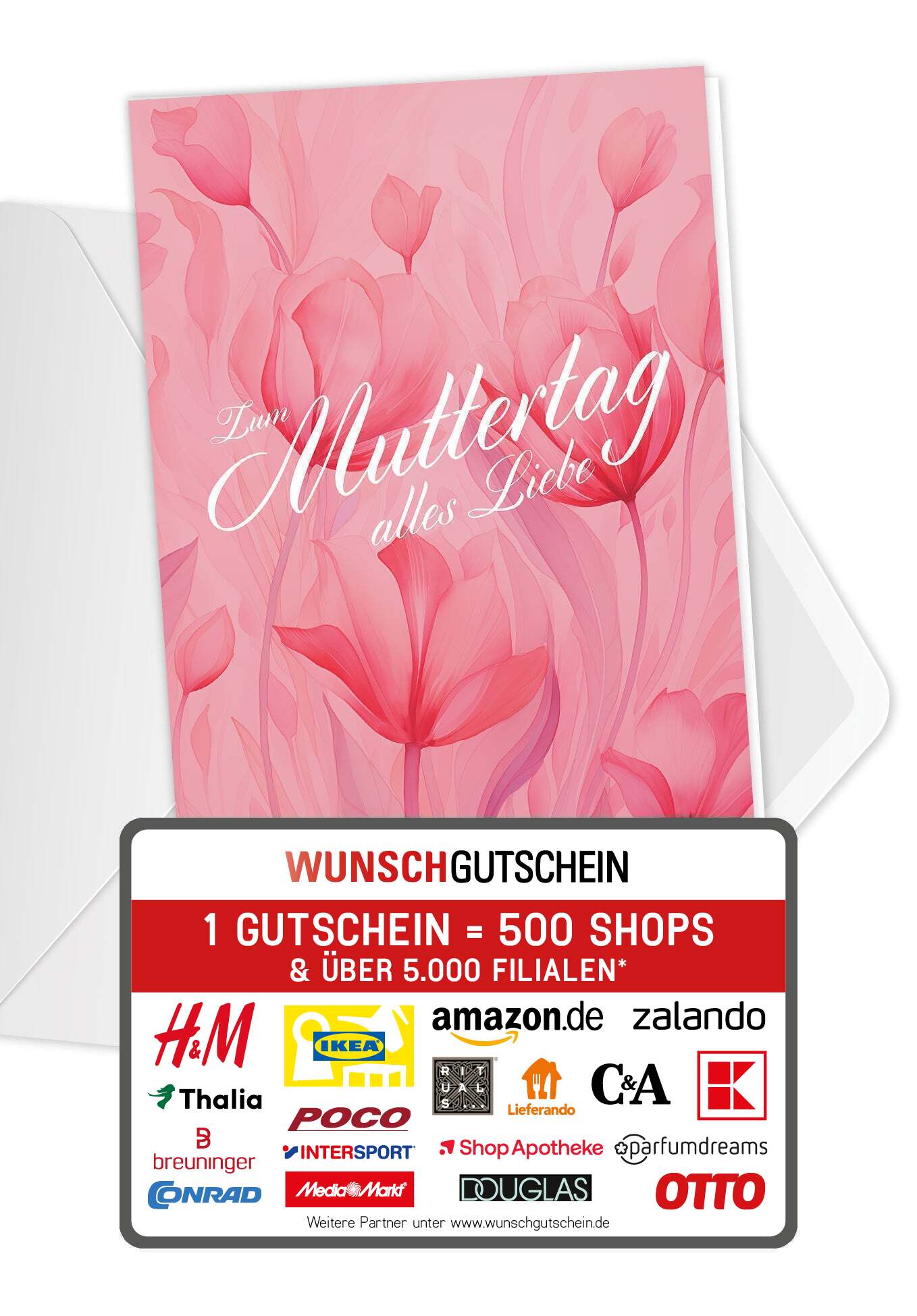 Zum Muttertag - Pink Blumen