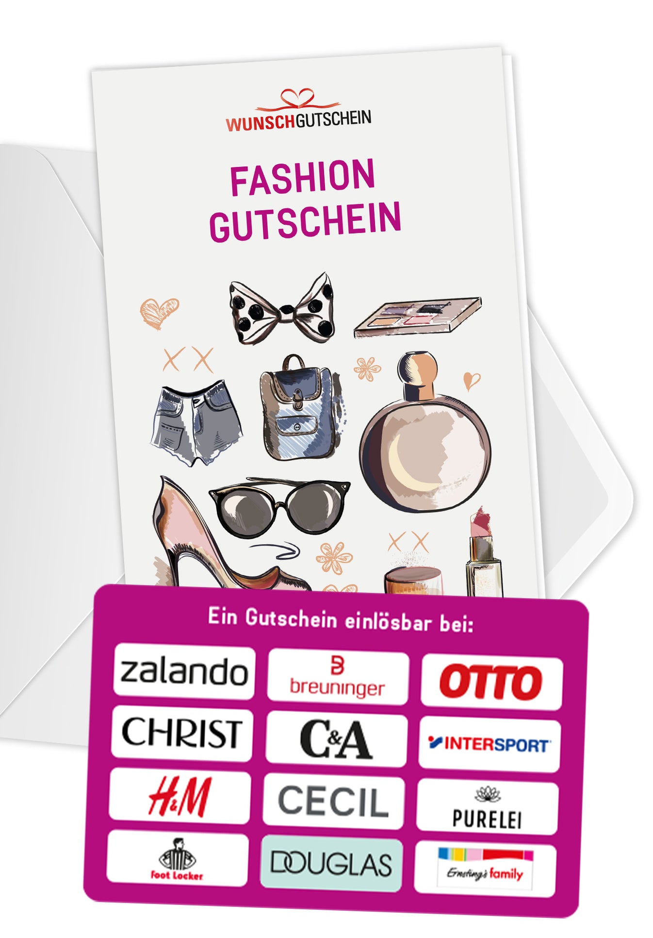 Fashion Gutschein ️ Einlösbar bei 12 TOPMarken Wunschgutschein