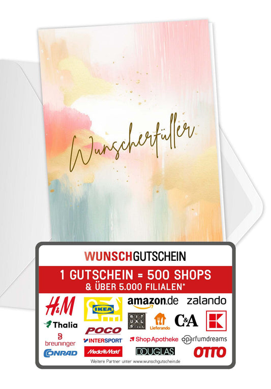 Wunscherfüller - Aquarell Bunt (Gutscheinwert)
