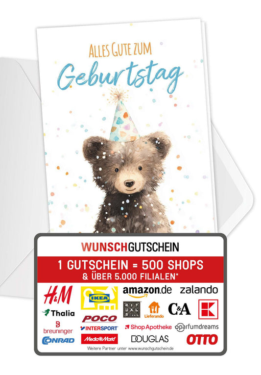 Alles Gute zum Geburtstag - Bär PDF