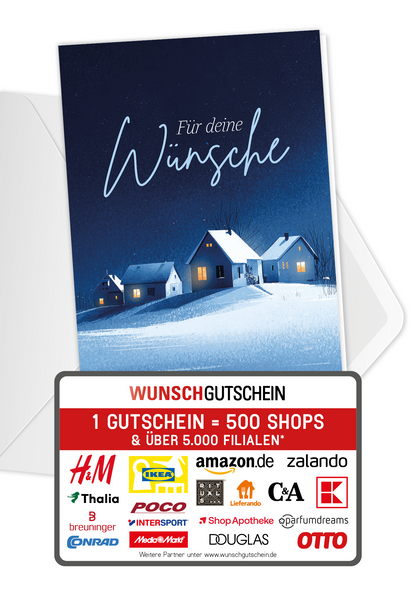 Für deine Wünsche - Winterstadt Blau
