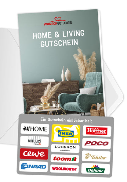 Home & Living Gutschein - Einlösbar für Möbel, Dekoration und mehr PDF