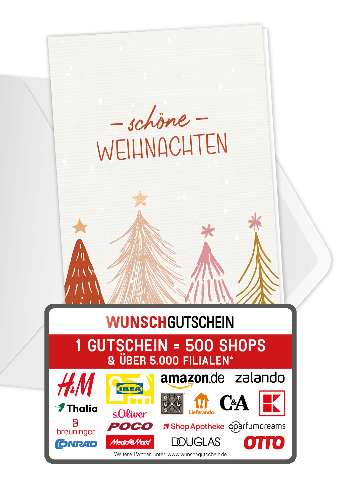 Wunschgutschein Der schönste Weg ist der gemeinsame - Brautpaar – Geschenkgutschein Ansicht 1