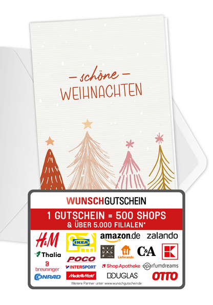 Schöne Weihnachten - Tannenbäume
