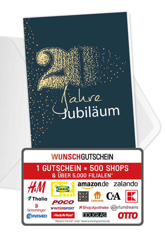 20 Jahre Jubiläum - Blau Gold