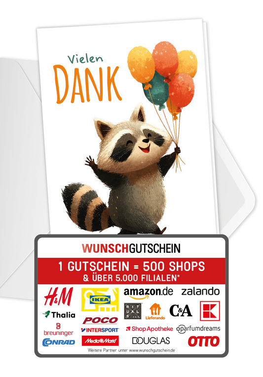 Vielen Dank - Waschbär