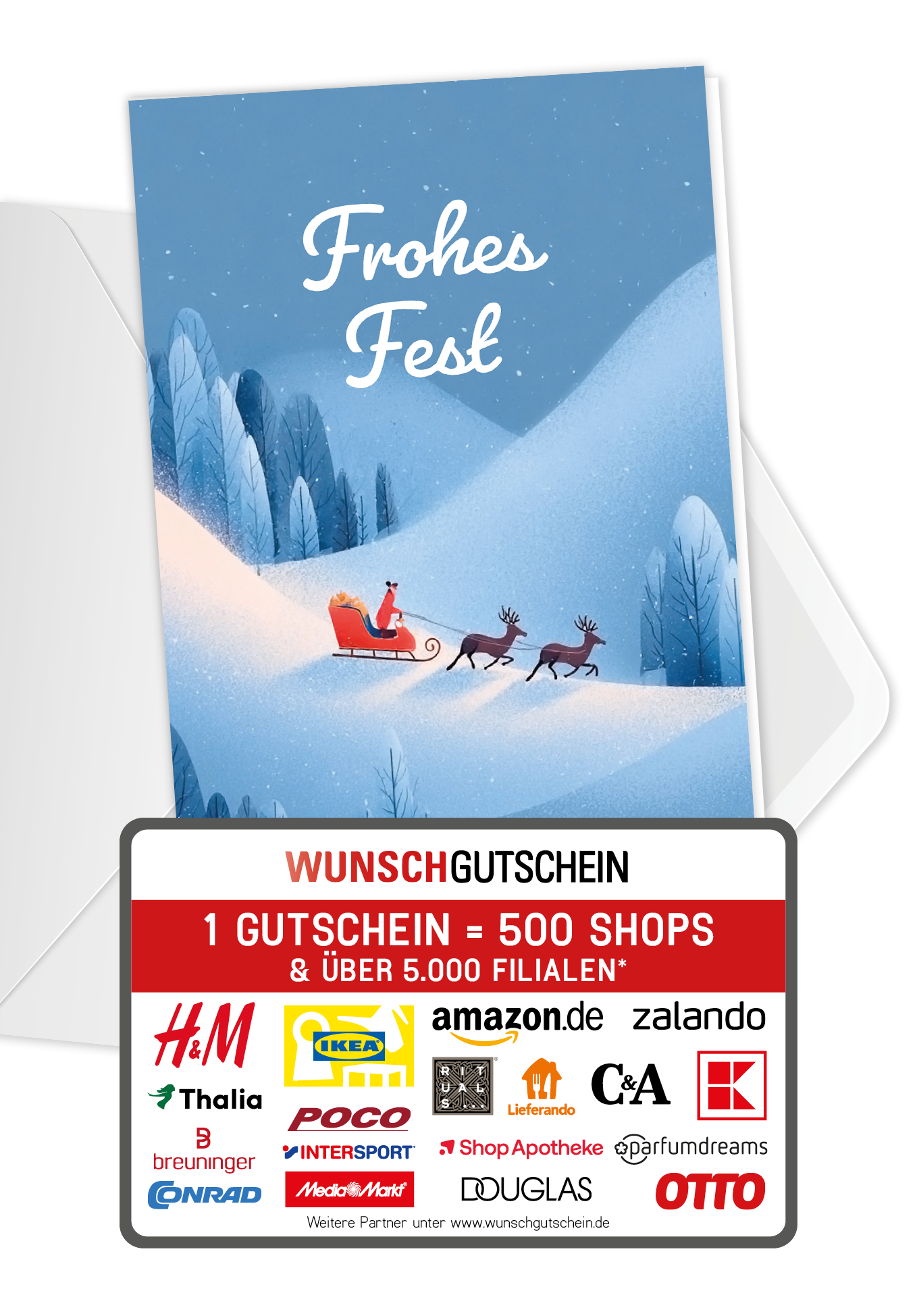 Frohes Fest - Schlitten Weihnachtsmann PDF