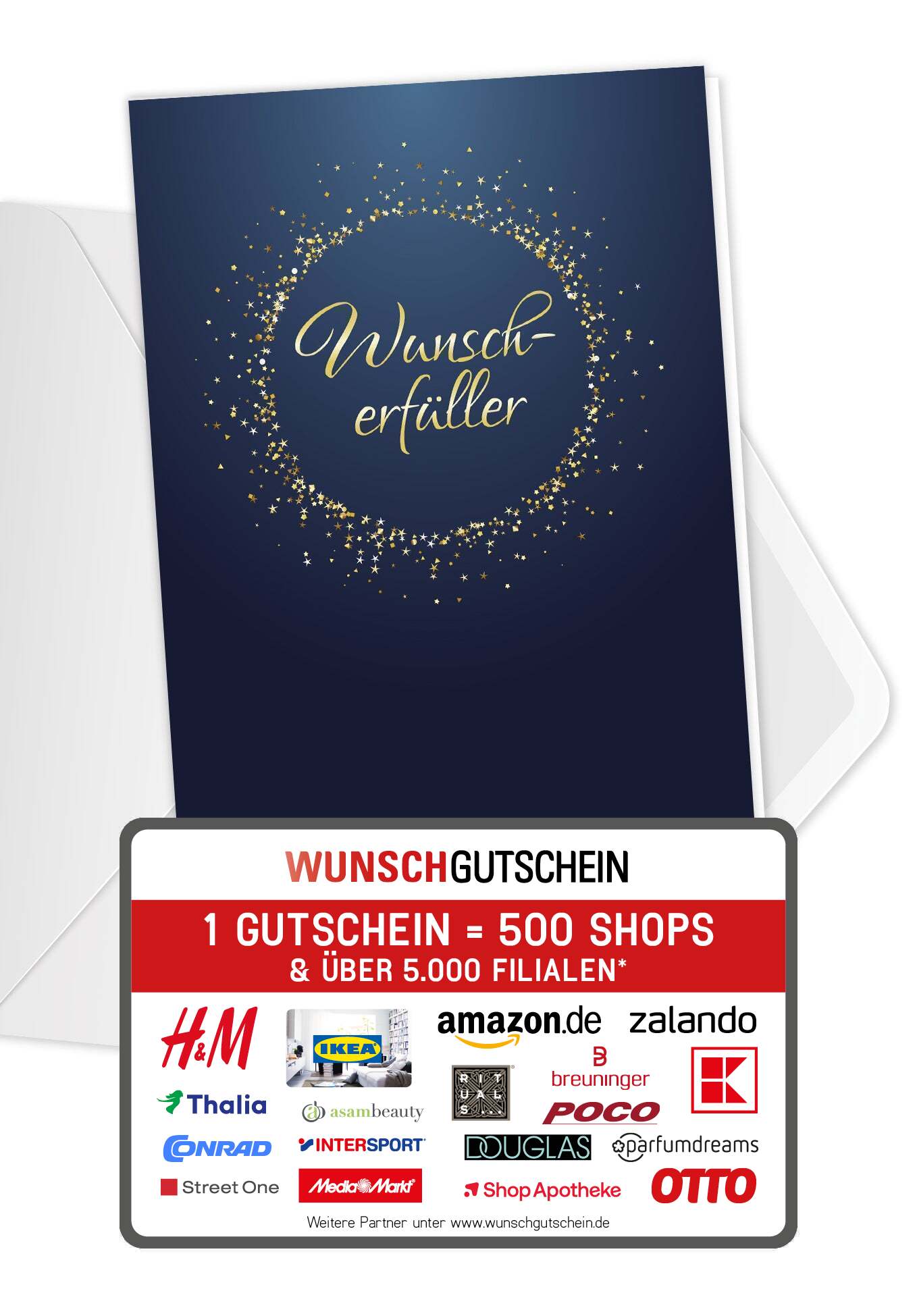 Wunscherfüller - Gold Blau (Gutscheinwert)