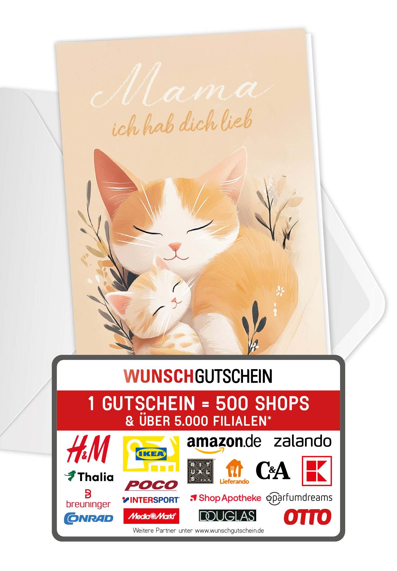 Mama hab dich lieb - Katzen Orange
