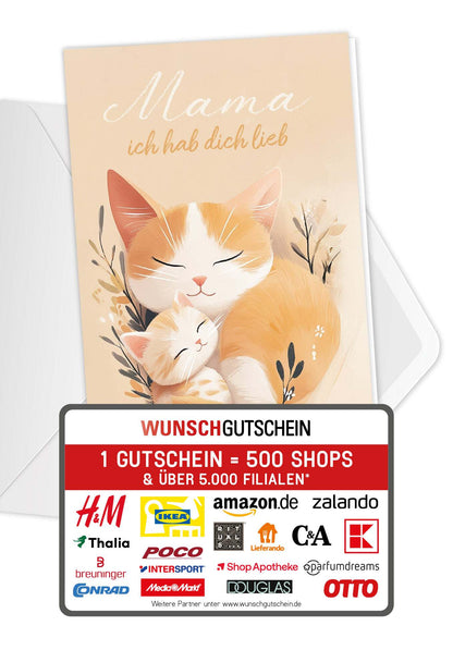 Mama hab dich lieb - Katzen Orange