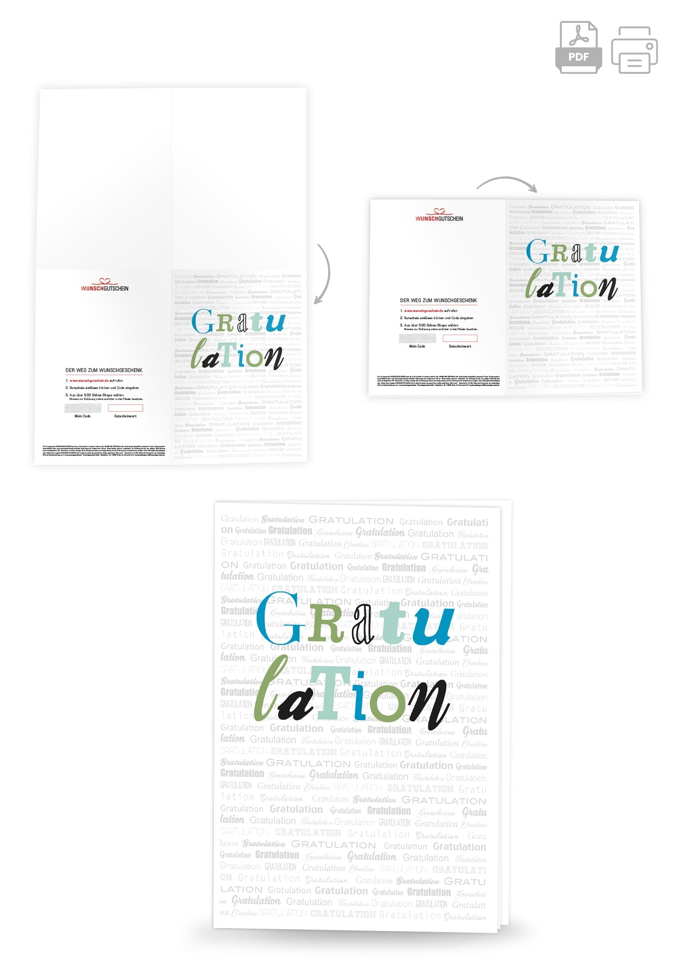 Gratulation - Grau PDF