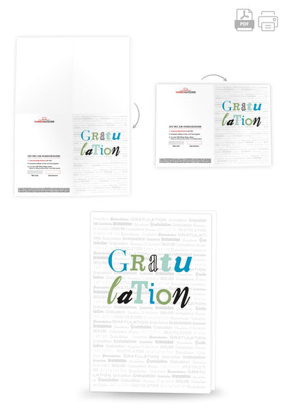 Gratulation - Grau PDF