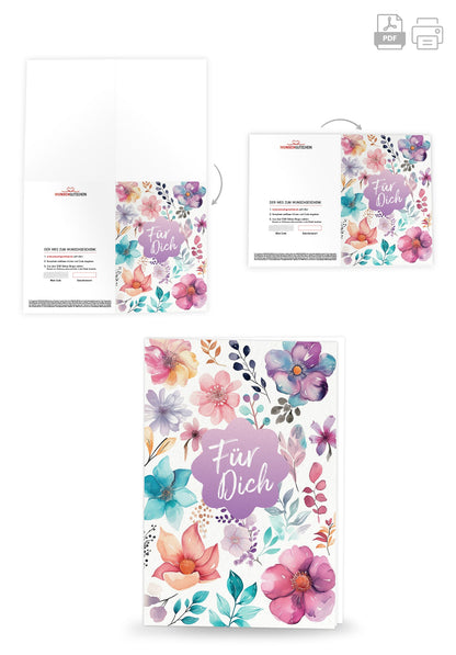 Für Dich - Blumen Aquarell PDF