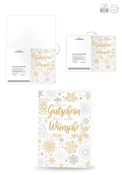 Für alle Wünsche - Schneeflocken Gold PDF