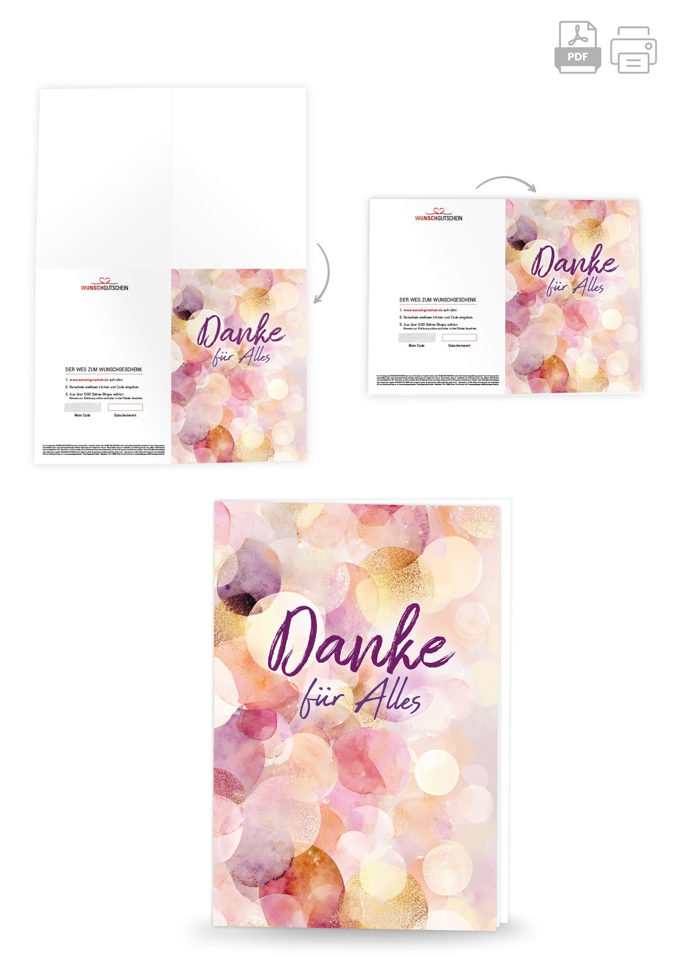 Danke für Alles - Lila Gold PDF