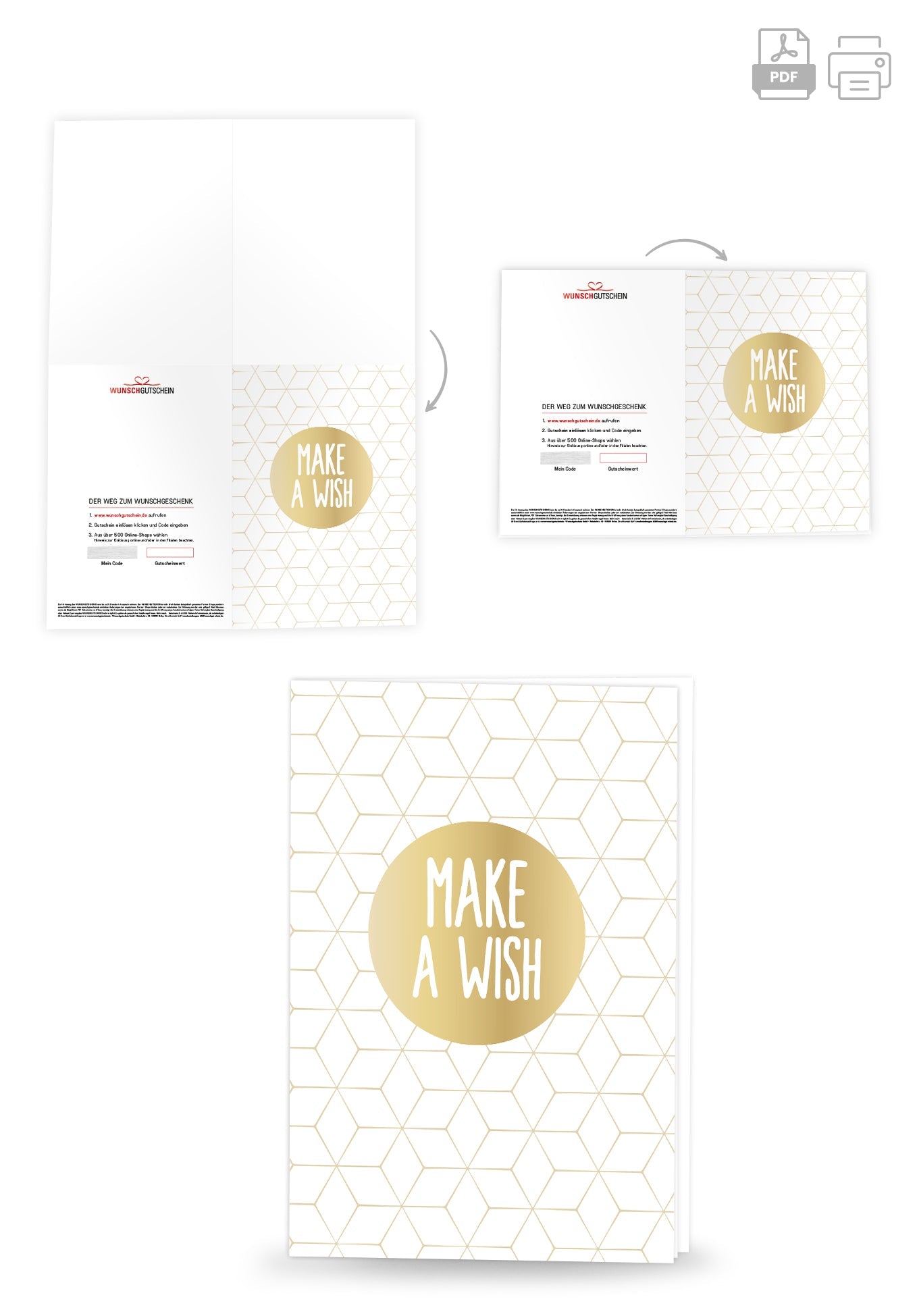 Make a wish - Gold PDF