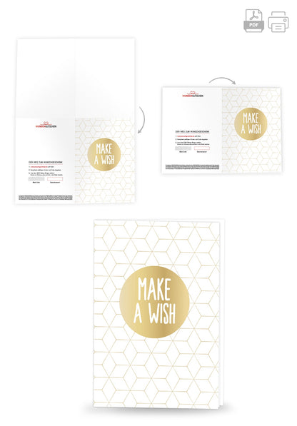 Make a wish - Gold PDF