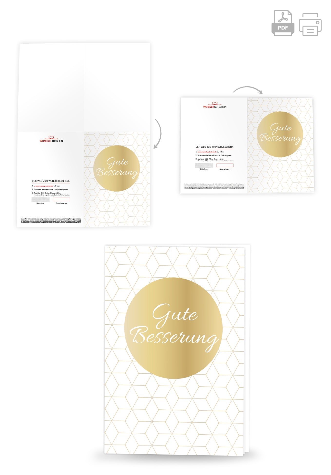 Gute Besserung - Gold PDF