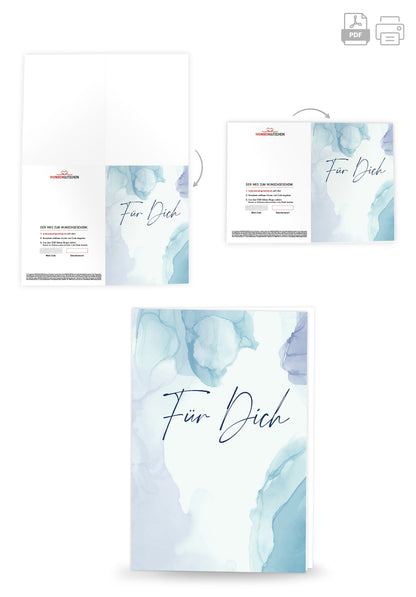 Für Dich - Aquarell Blau PDF