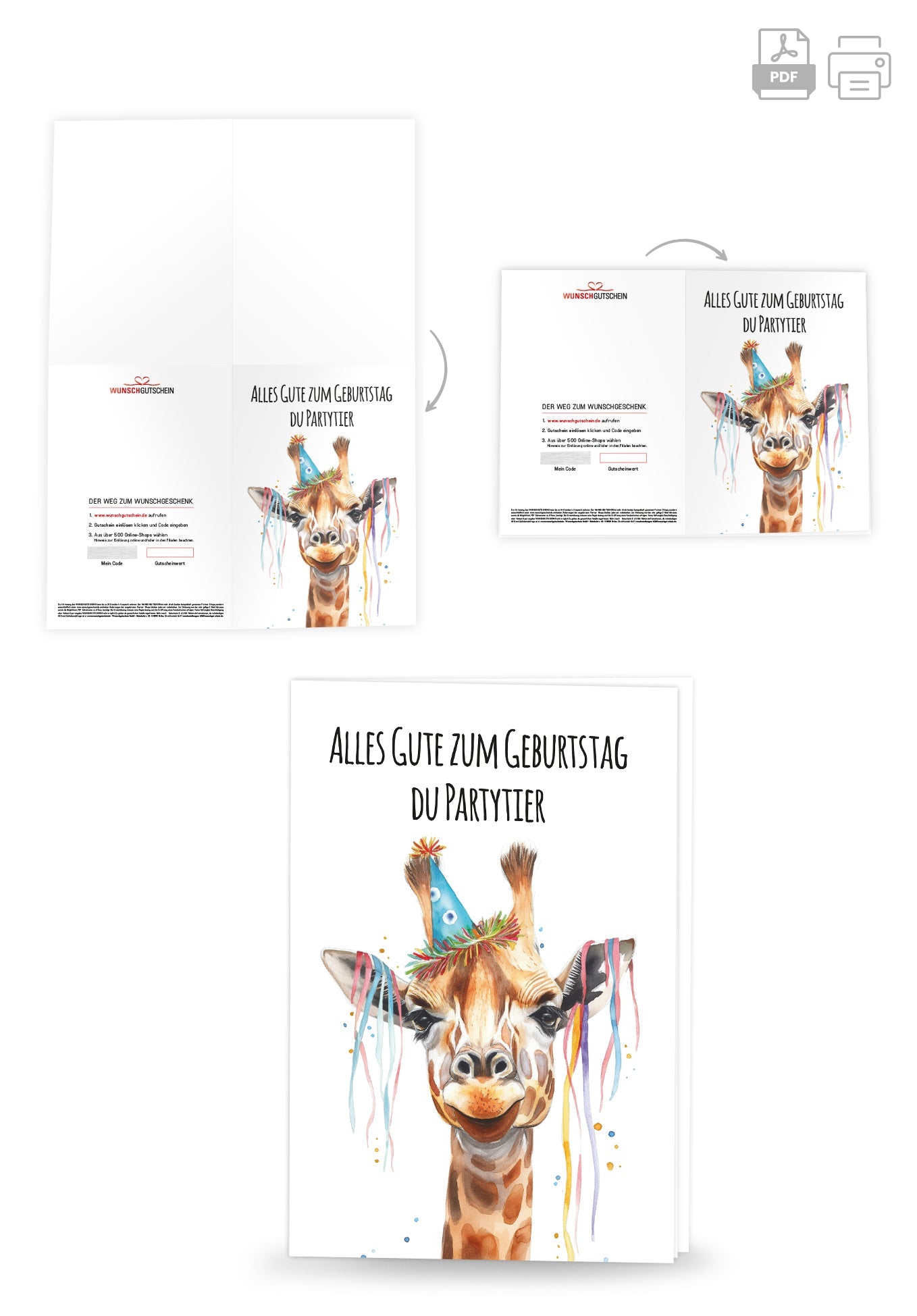 Alles Gute - Giraffe PDF