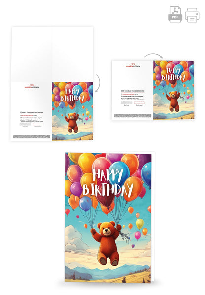 Happy Birthday - Bär PDF