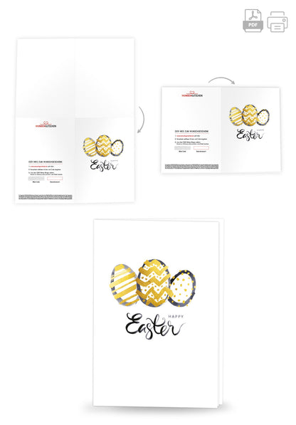 Happy Easter - Osterei Gold PDF