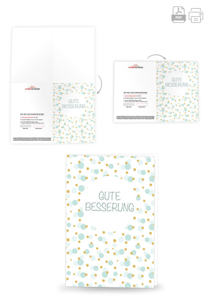 Gute Besserung - Grüne Punkte PDF