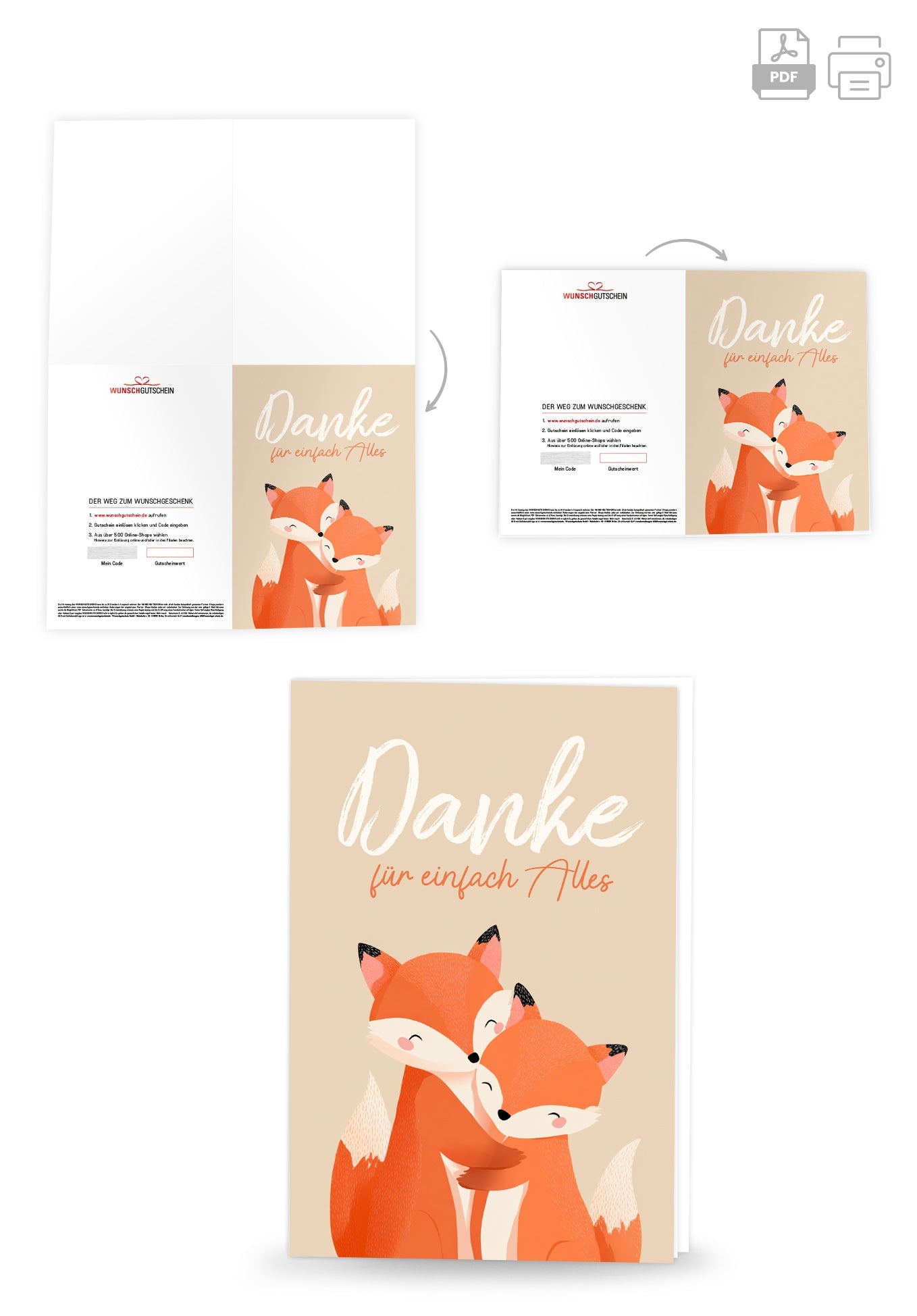 Danke für Alles - Füchse PDF