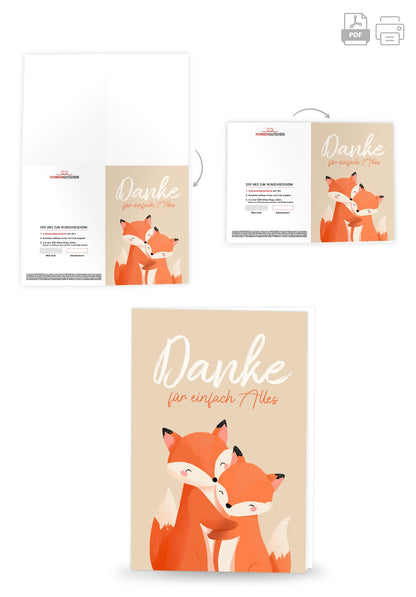 Danke für Alles - Füchse PDF