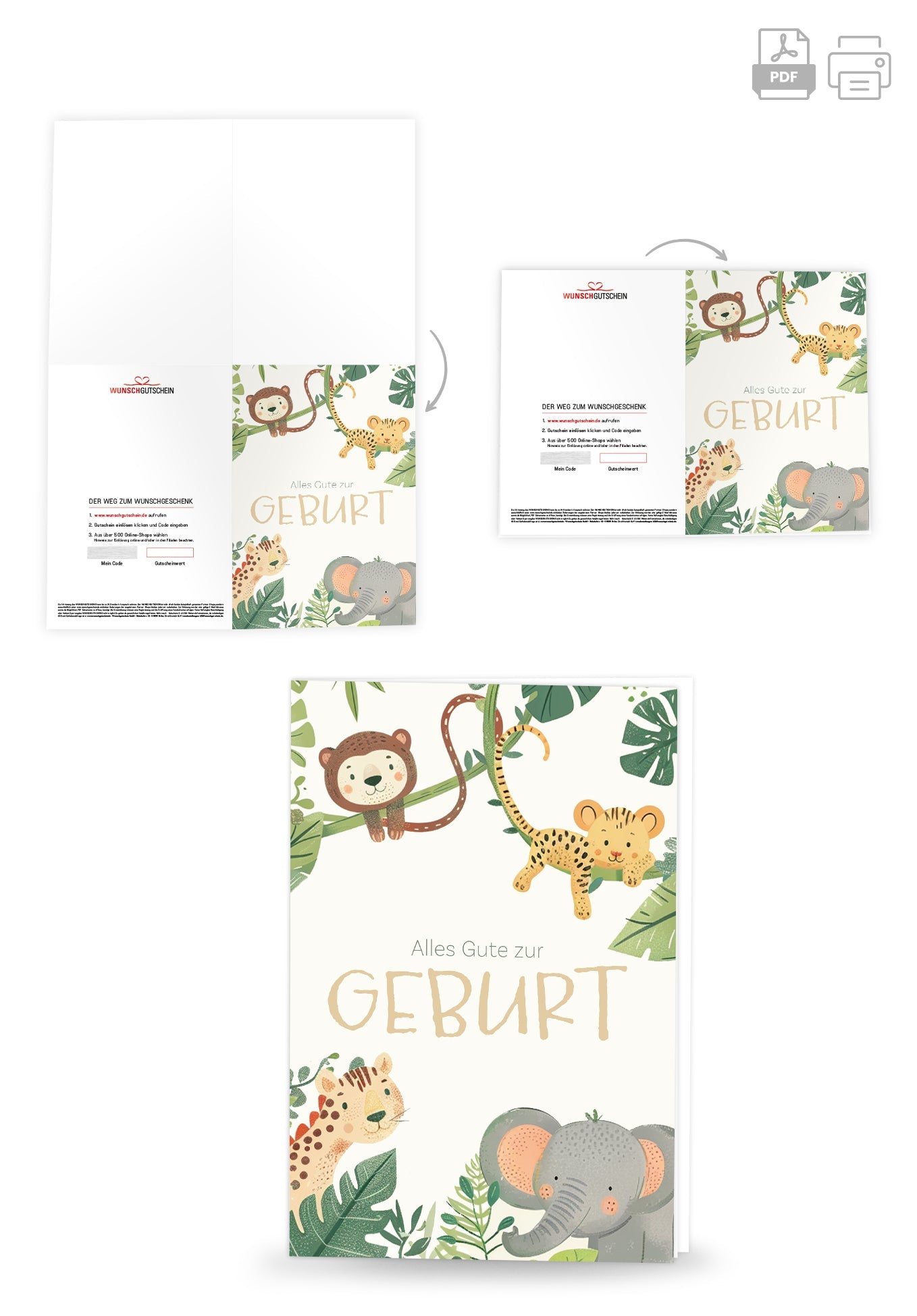 Alle Gute zur Geburt - Tiere PDF