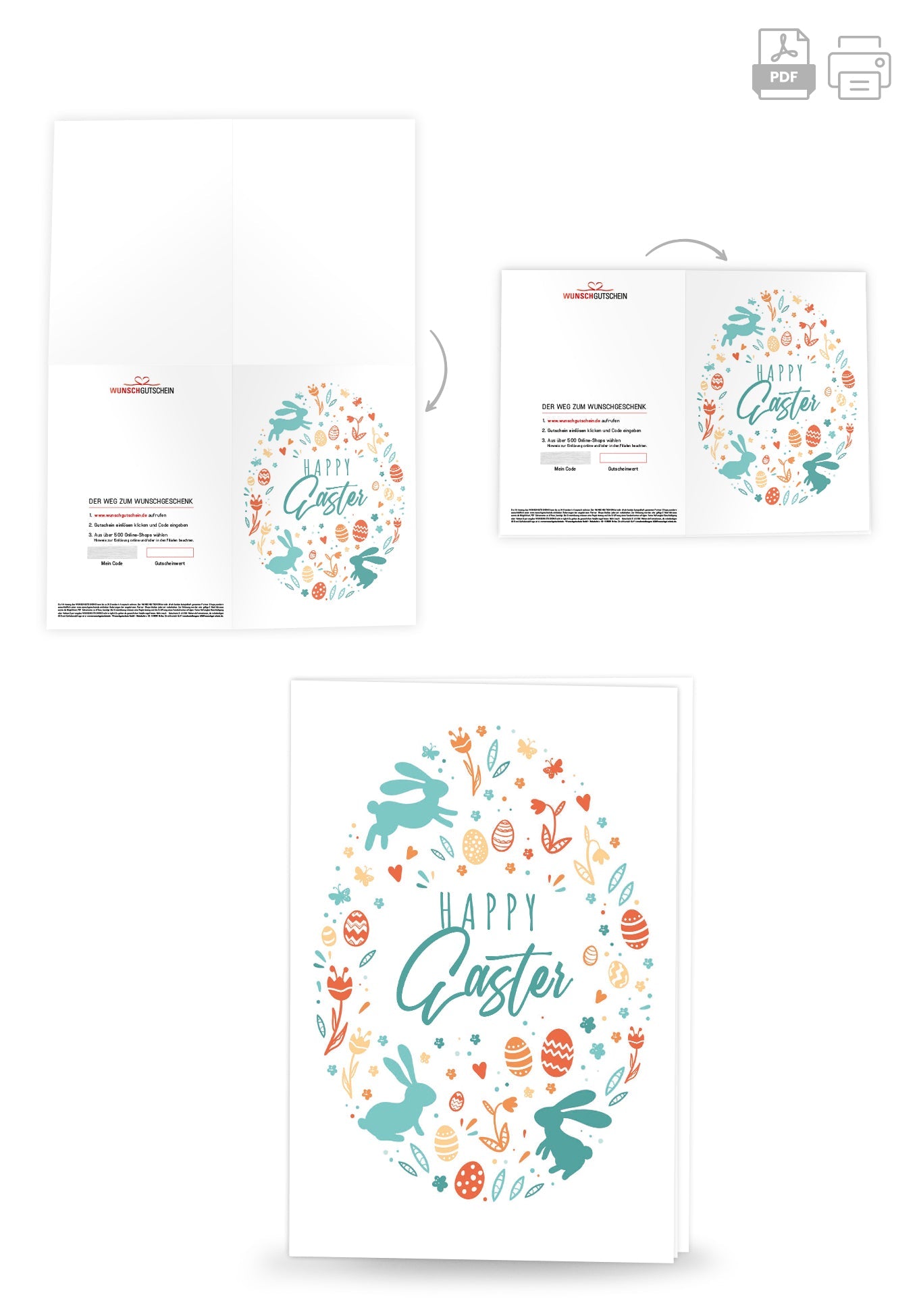 Happy Easter - Ei Bunt PDF