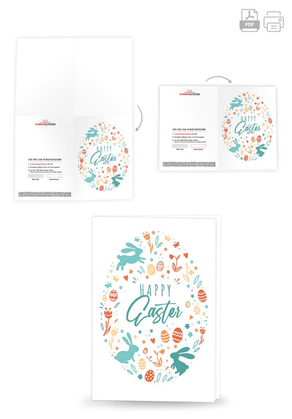 Happy Easter - Ei Bunt PDF