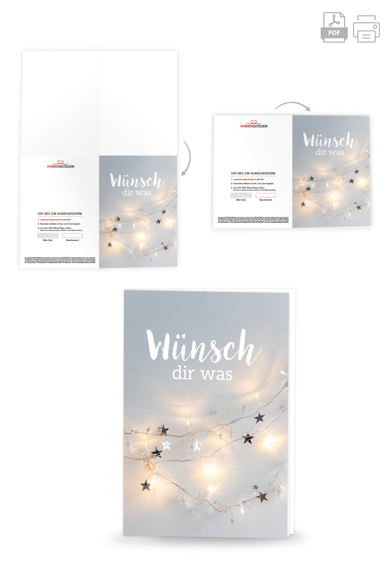 Wünsch dir was - Lichterkette Sterne