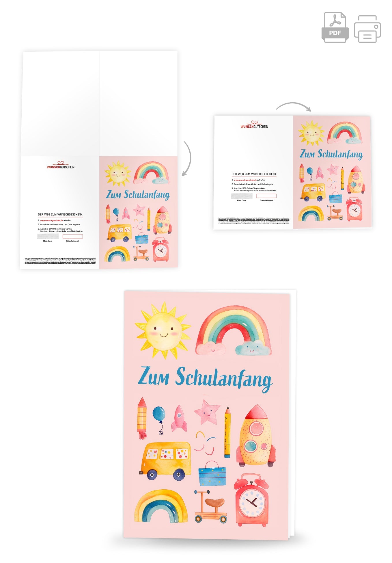 Zum Schulanfang - Wasserfarbe PDF