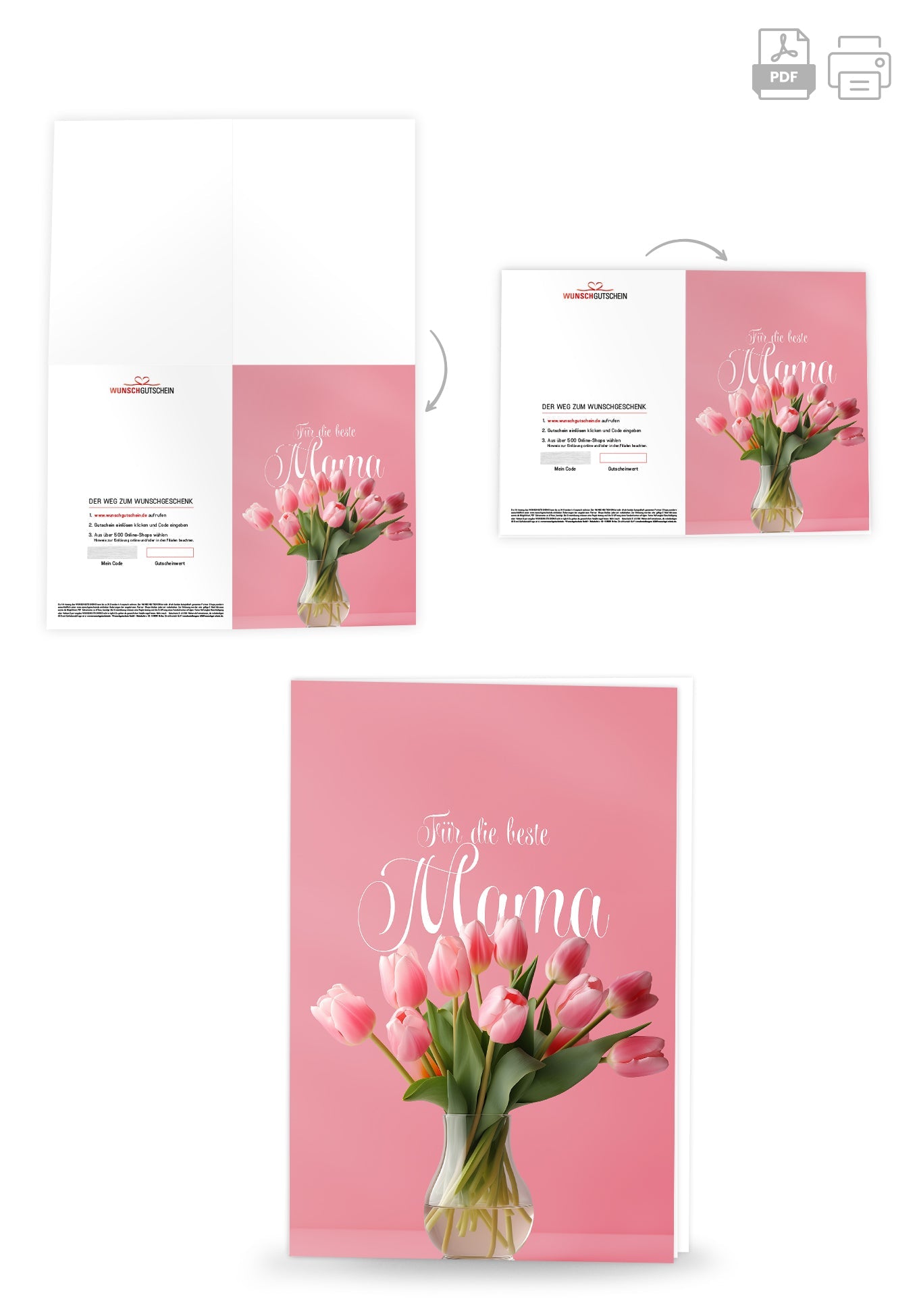 Für die beste Mama - Tulpenvase PDF