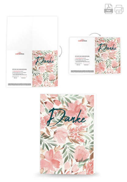 Danke - Aquarell Blume PDF