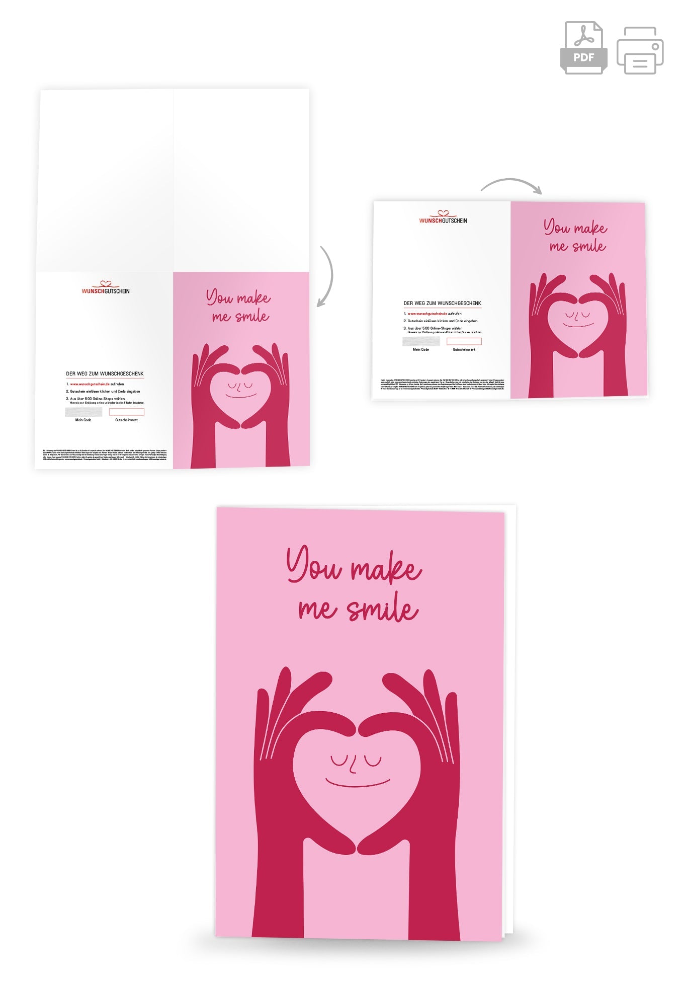 You Make Me Smile - Pink PDF
